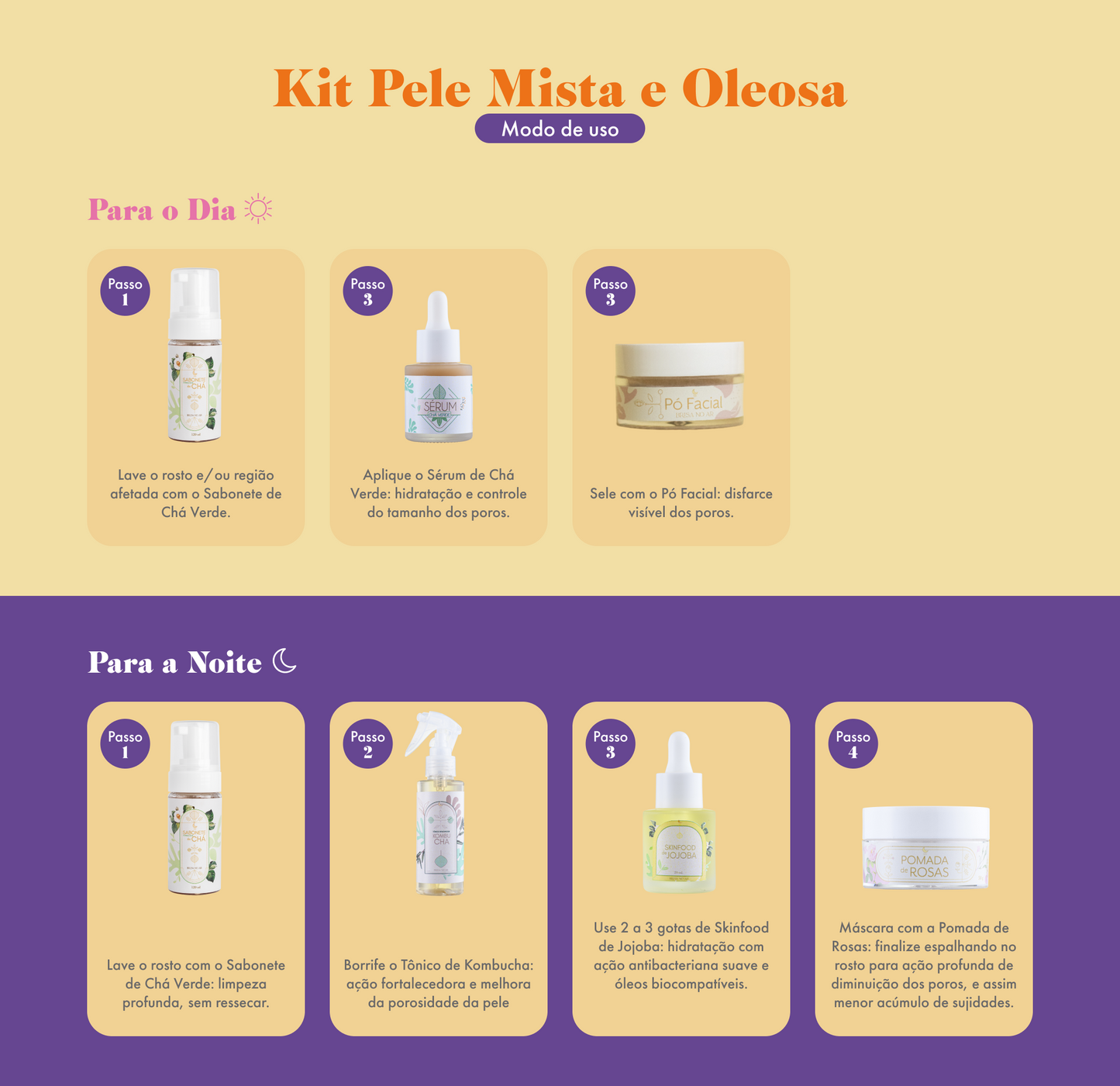 Kit Pele Mista, Oleosa e Espinhas